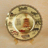 INPHIC-湖北武漢特色銅片金蝶黃鶴樓工藝品擺飾 送老外送同事